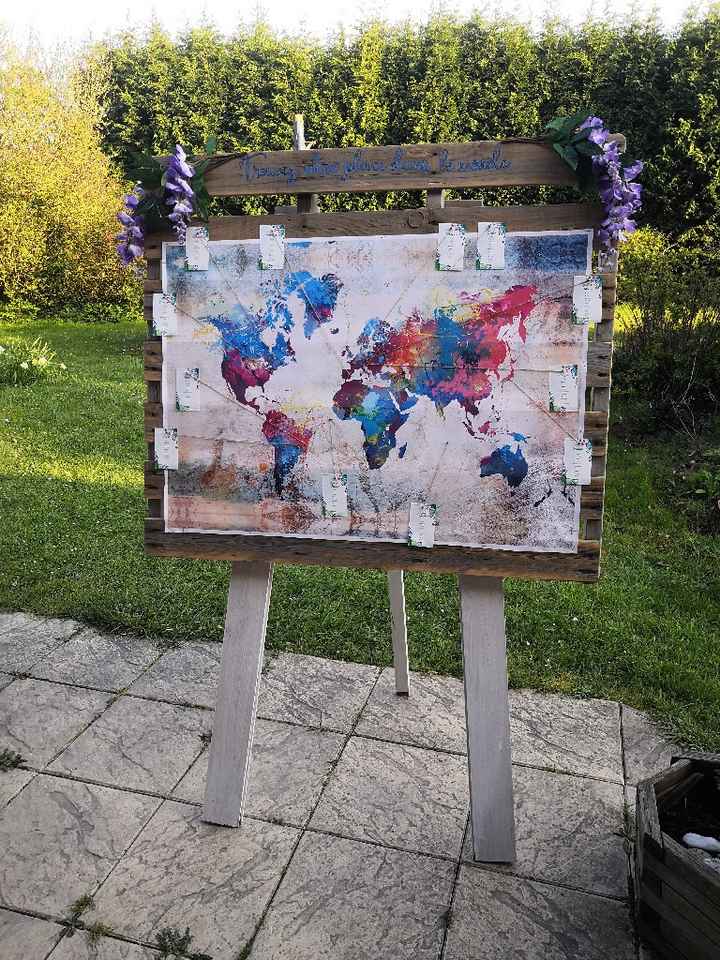 diy du jour! Plan de table sur le thème du voyage - 3