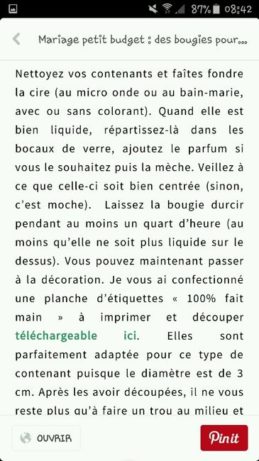 Faire ses propre bougies - 1