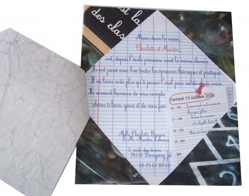 Mariage théme école - 2