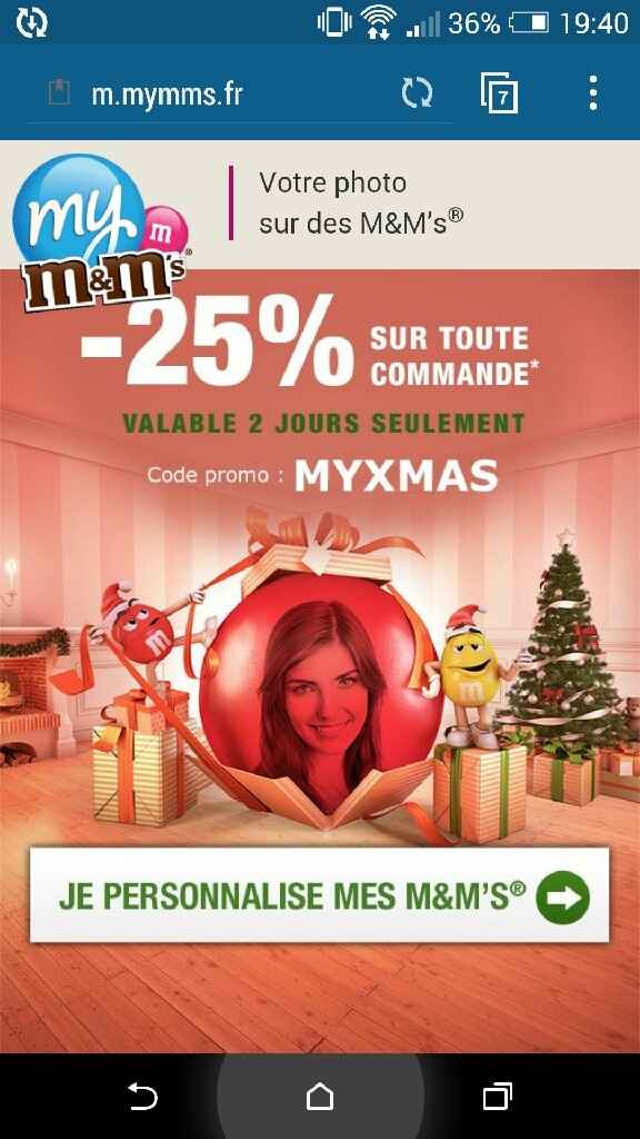 Promo des m&m's personnalisés - 1