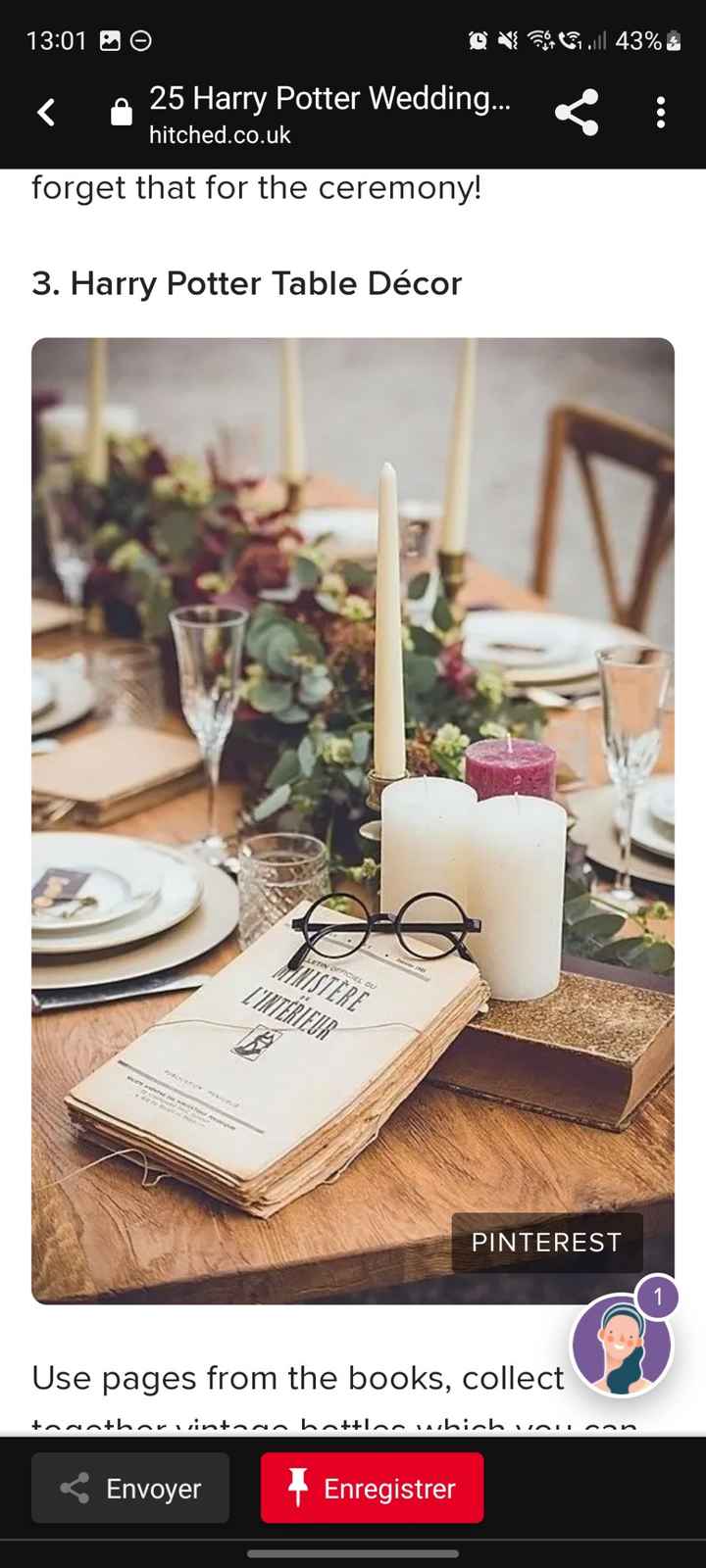 Décoration florale + Harry Potter - 6