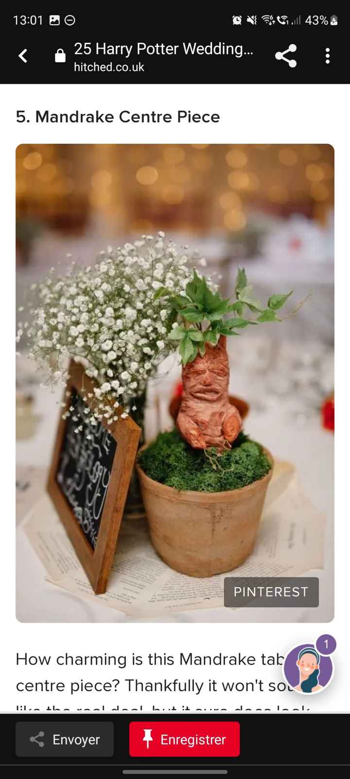 Décoration florale + Harry Potter - 7