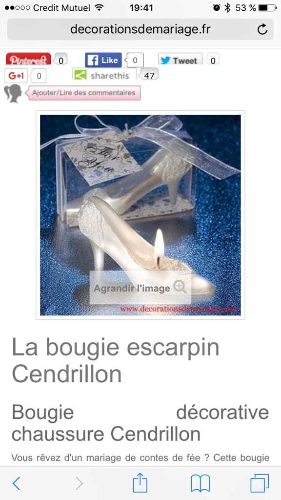 Cadeaux invités - 1