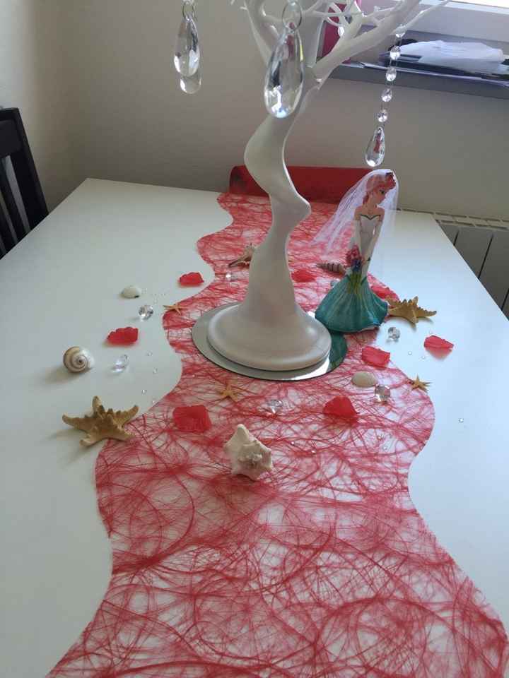 Essai centre de table la petite sirène (disney) - 2