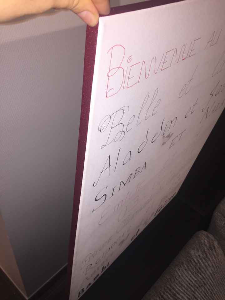 Panneau de bienvenue disney - 100% diy - 4