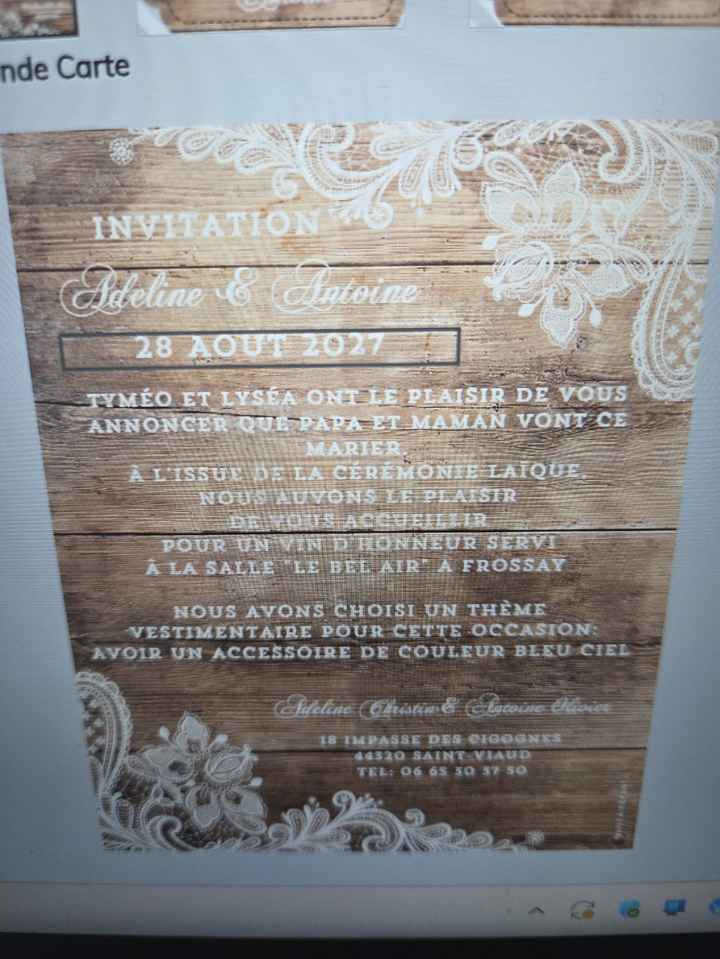 Phrase pour invité les gens au vin d'honneur et le bal - 1