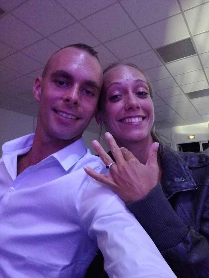 Notre première photo en tant que Fiancés 