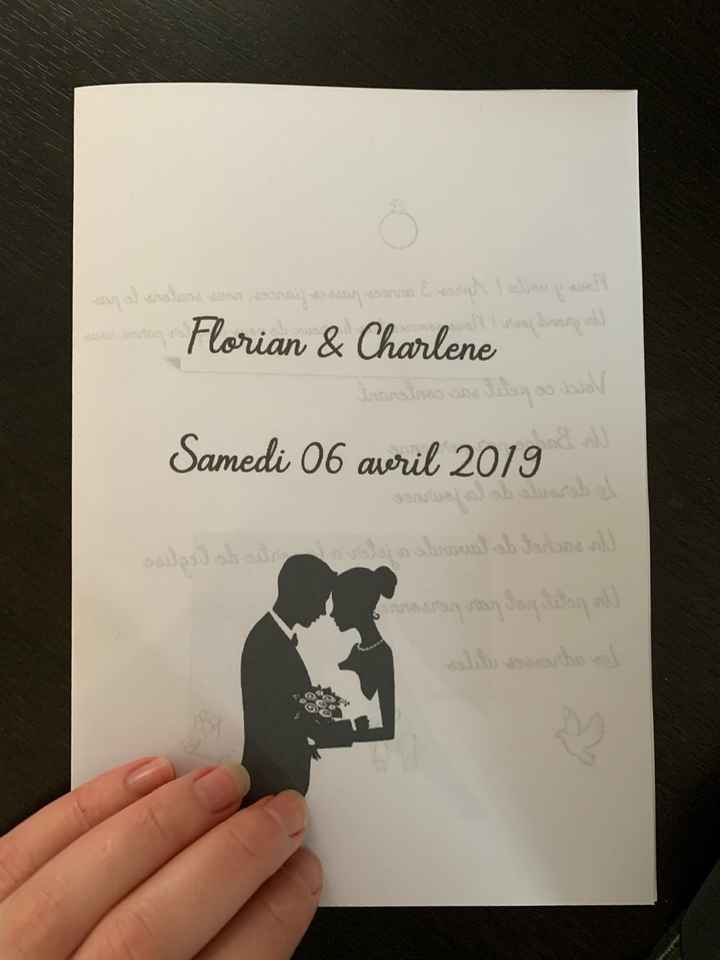Livret pour le mariage - 1
