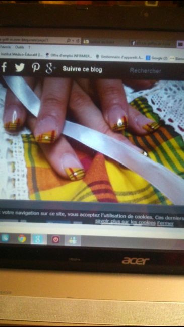 manicure pour mon mariage