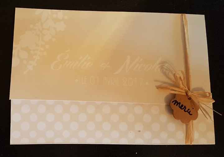 Notre dernier des derniers diy, nos carte de remerciement, vos avis ? ^^ - 1