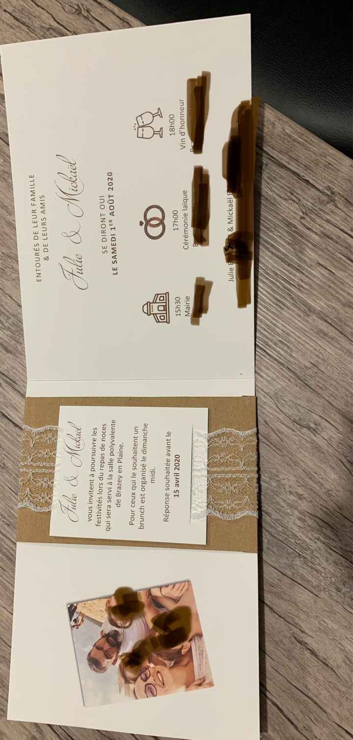 Faire part champêtre en création - 1