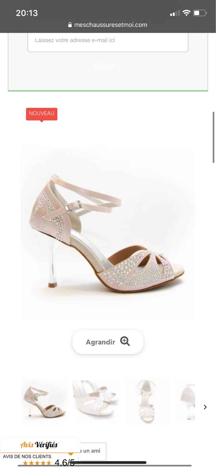 Chaussures blanches à paillettes - 1