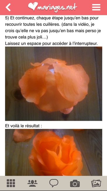 Bougie led en rose - 5