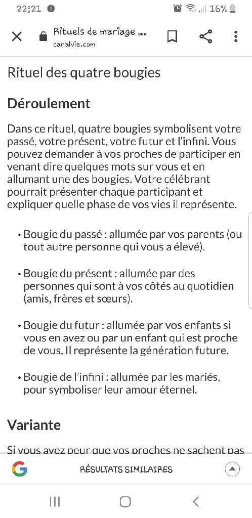 Montrez moi vos rituels de cérémonie laïque! - 1