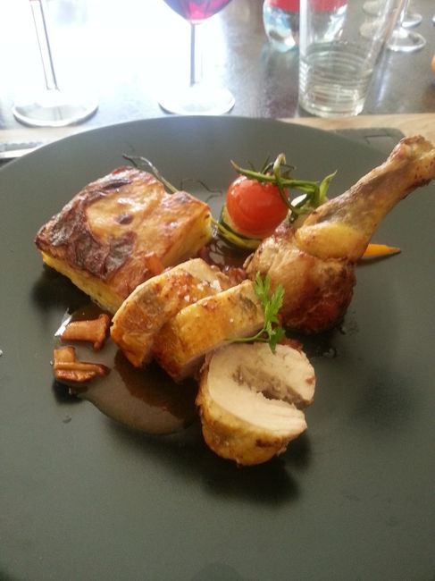 Plat - Pintade farcie aux cèpes