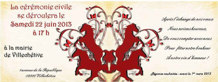 faire part - variante vin d'honneur