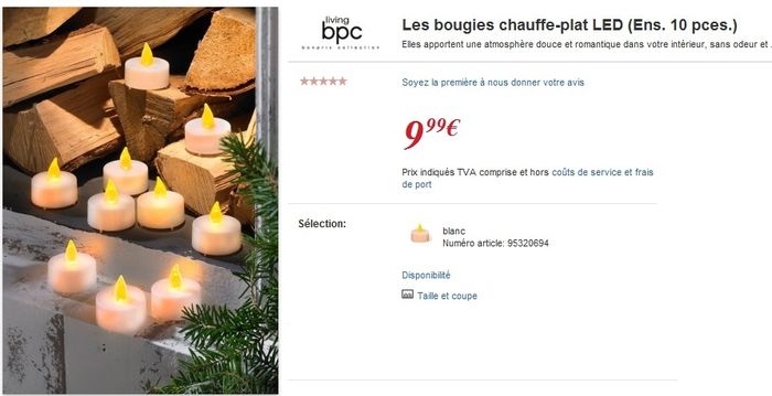 mes led bougies 