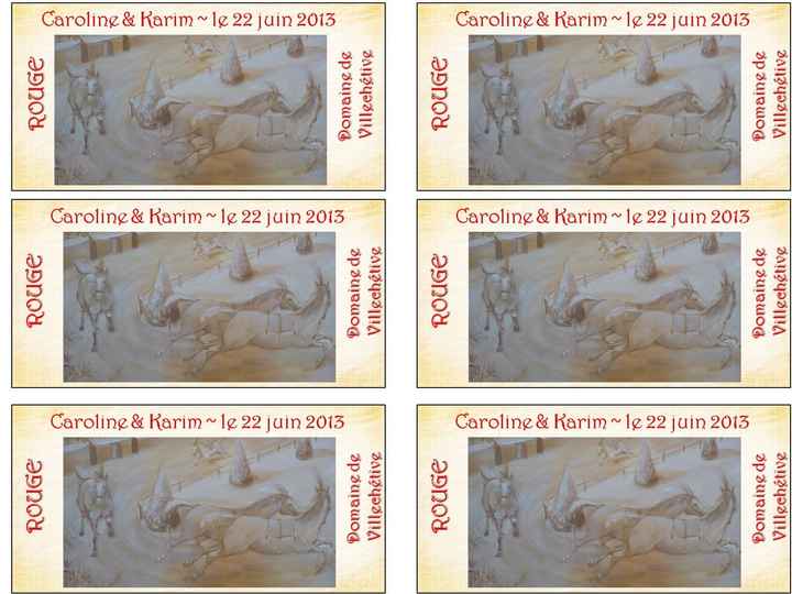 étiquettes pour les bouteilles de vin