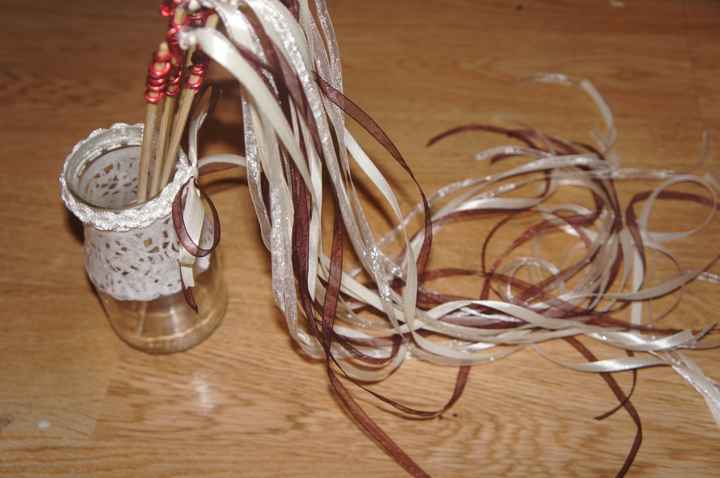 bâtons de ruban pour la sortie de mairie 