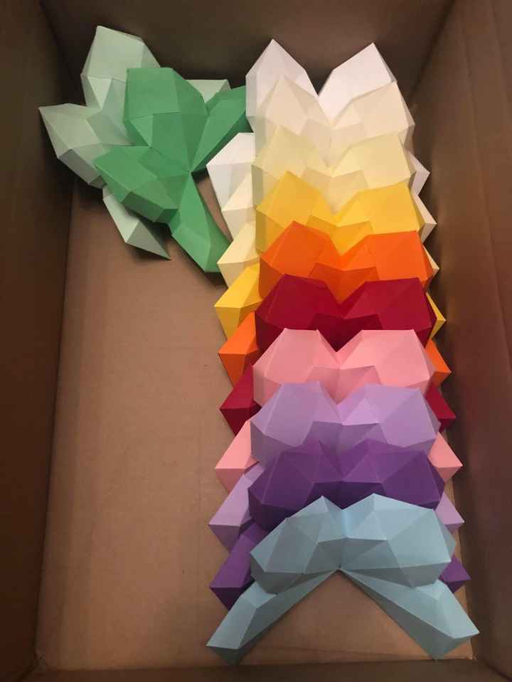 Avancée des papillons en papercraft