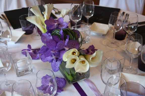 decoration violet blanc -5