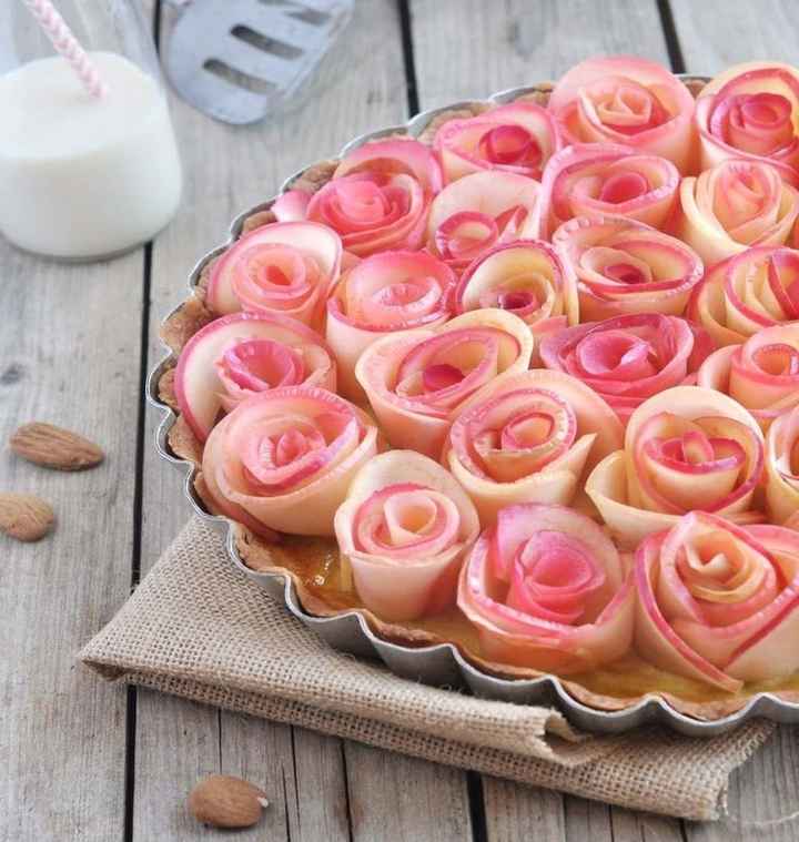 tarte au pomme rose