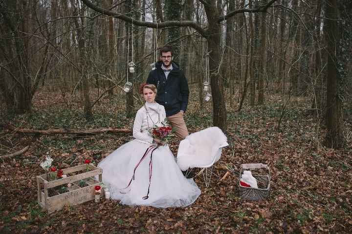 inspiration foret hivernale photo couple