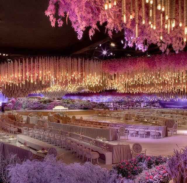 mariage russe à 1 millions de dollars: interieur de la salle