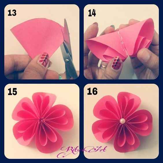 fleurs en origami-1