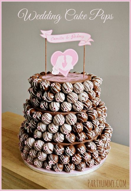wedding cake pop