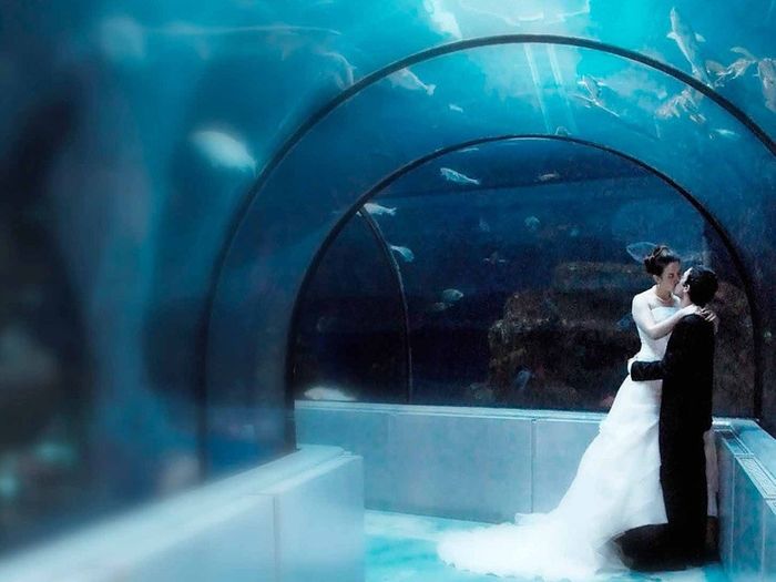 sous l'eau