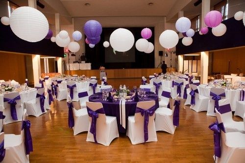 decoration violet blanc -7