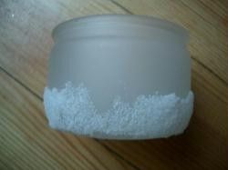 verre depoli deco neige