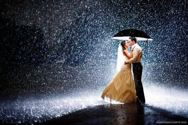 photo couple pluie