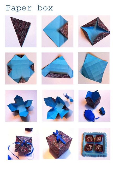 boite en papier origami