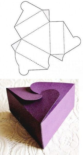 boite en triangle origami