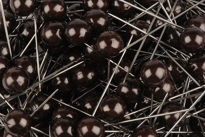 epingles fleurs marron