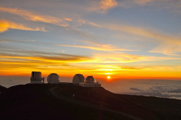 Mauna Kea observatoire coucher de soleil