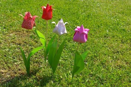 fleurs en origami-5