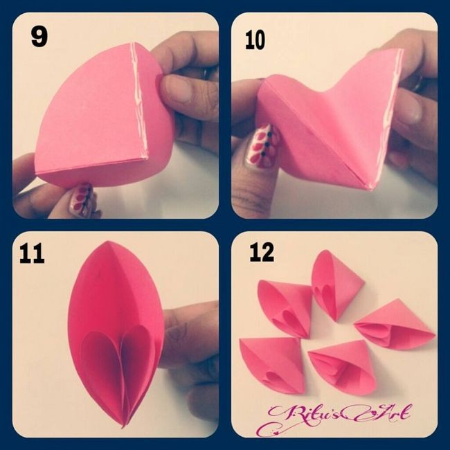 tuto fleur origami partie 3