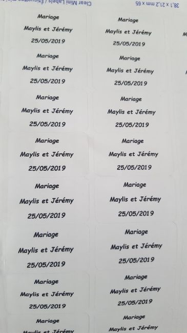 étiquettes plan de table et contenants dragées - 3