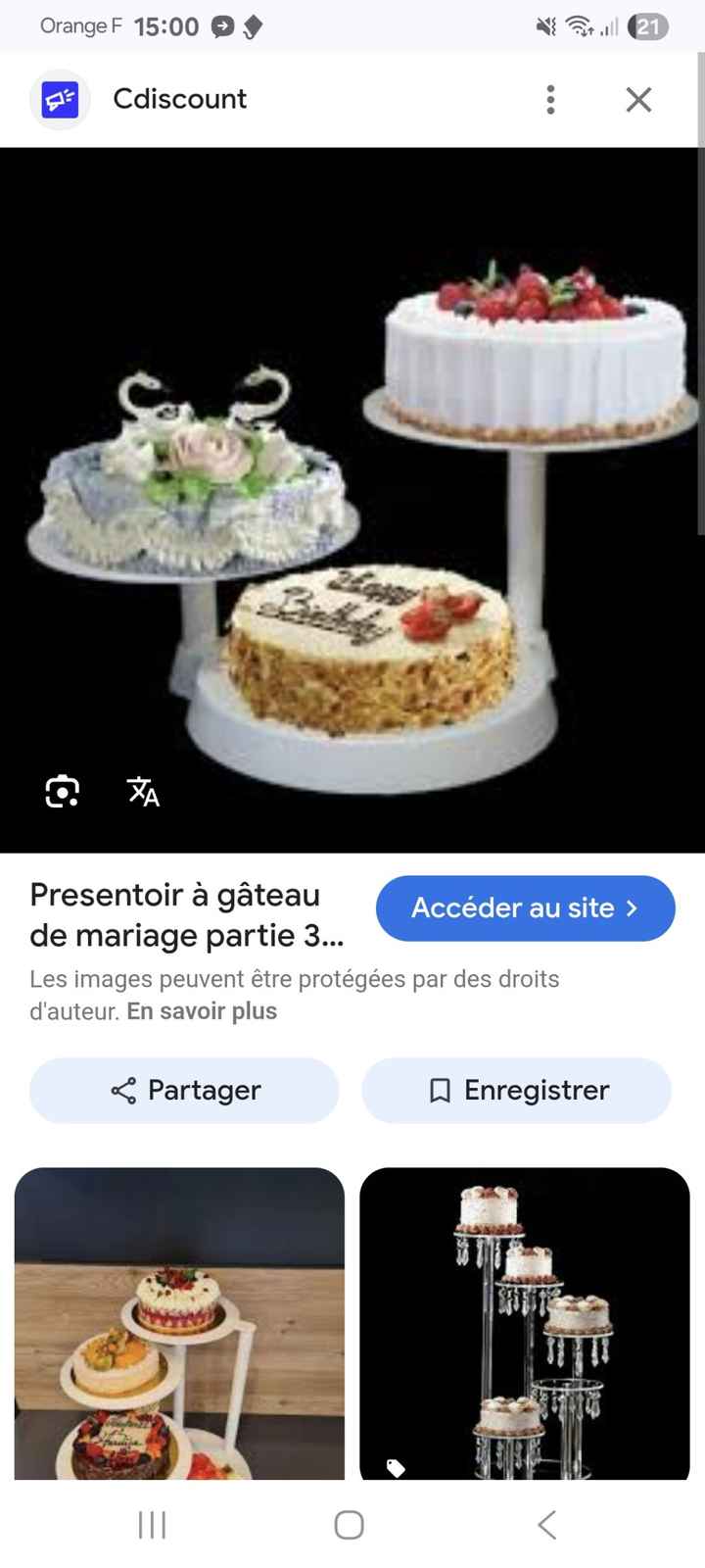 Question gâteau mariage ordinaire - 2