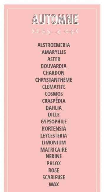 Quelles fleurs pour un mariage d'automne ? - 1
