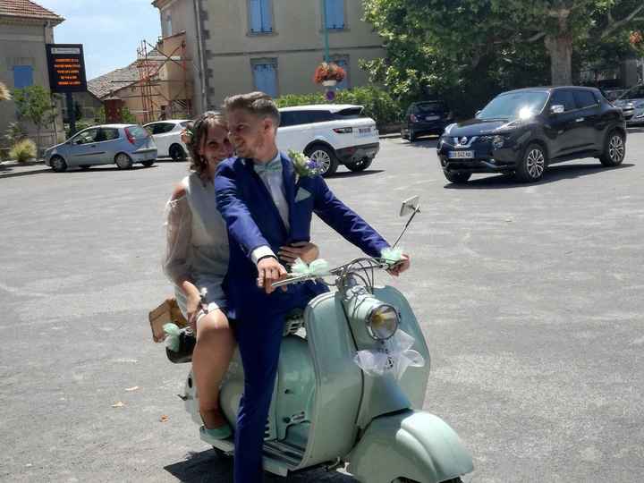 Lambretta jusqu'au resto après apéro