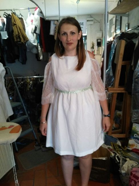 Essai robe cérémonie civile et sous vêtements - 1