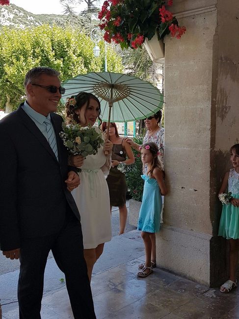 entrée au bras de mon père