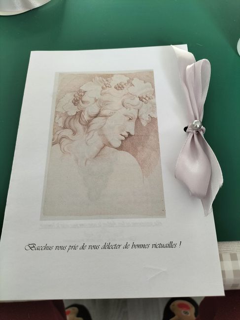 Mes menus de mariage 1