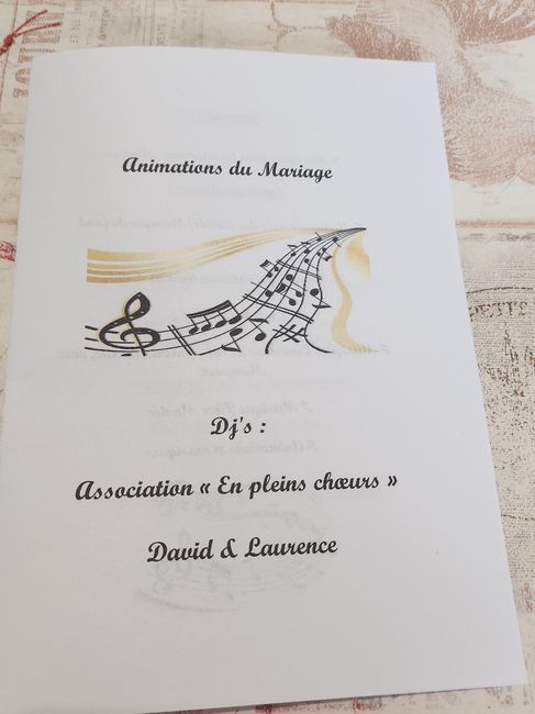 Livret pour les animations de mariage 1