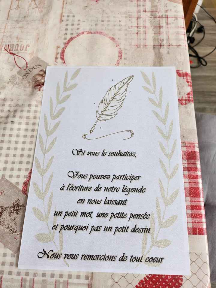 Design affiche livre d'or - 1
