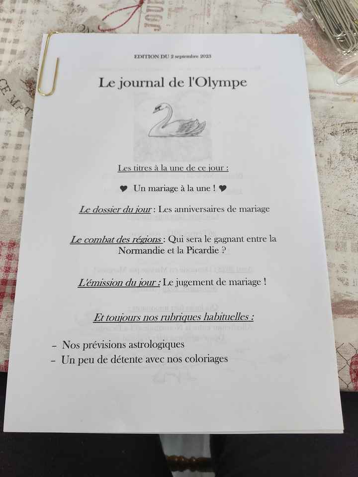 Mon journal de Mariage - 1